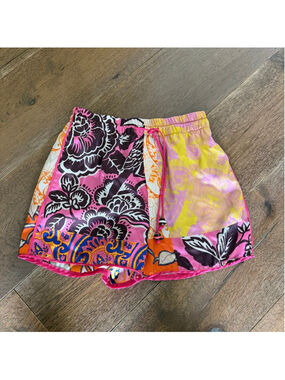 Zara size XS silky paisley print shorts